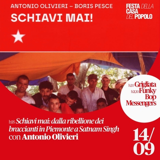 Festa della Casa del Popolo Asti - Talk con Antonio Olivieri - Cena con Grigiata - Live Funky Bop Messengers