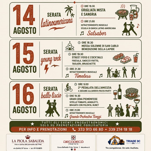 FESTA DELL'AMICIZIA "San Carlo" di Rocca D'Arazzo