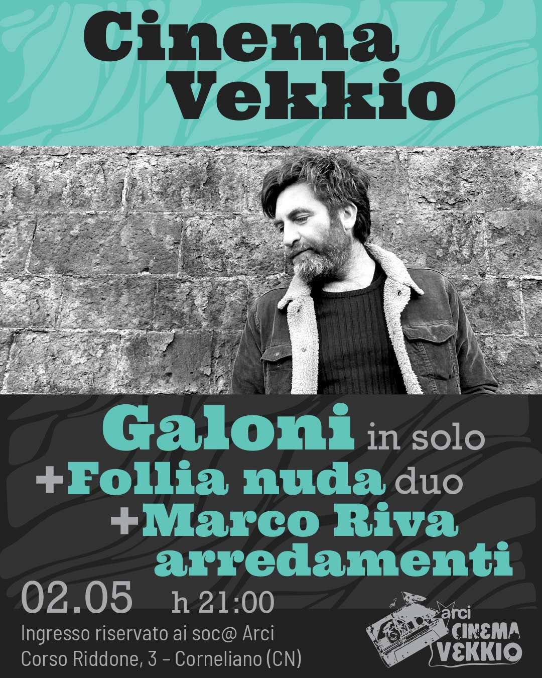 Concerto GALONI in solo + FOLLIA NUDA duo + MARCO RIVA ARREDAMENTI