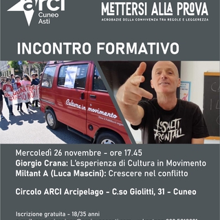 Incontro Formativo - Circolo ARCI Arcipelago Cuneo - Progetto "Mettersi alla Prova"