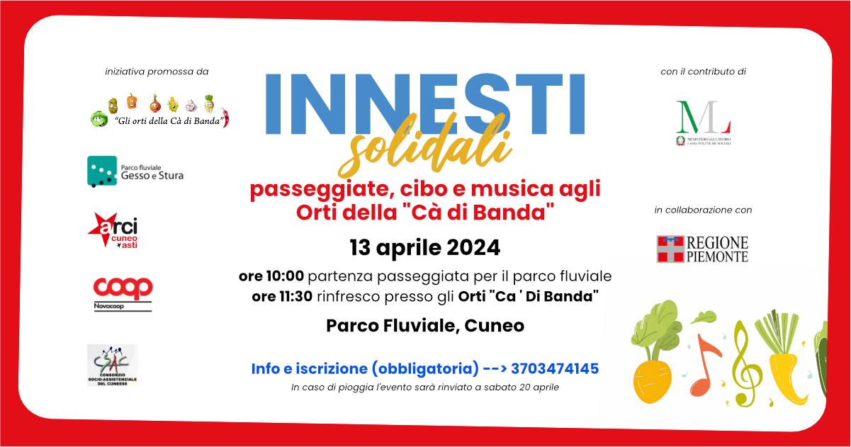 INNESTI SOLIDALI - Passeggiate, cibo e musica agli orti Cà di Banda