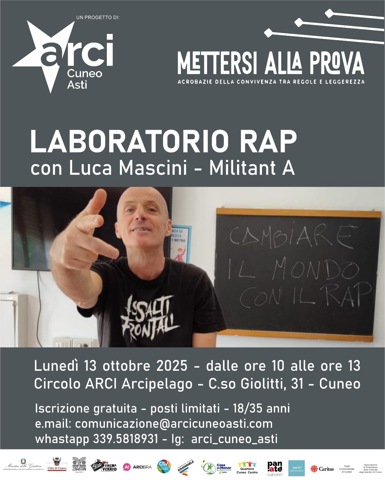 Laboratorio RAP con Luca Mascini (Militant A – Assalti Frontali)