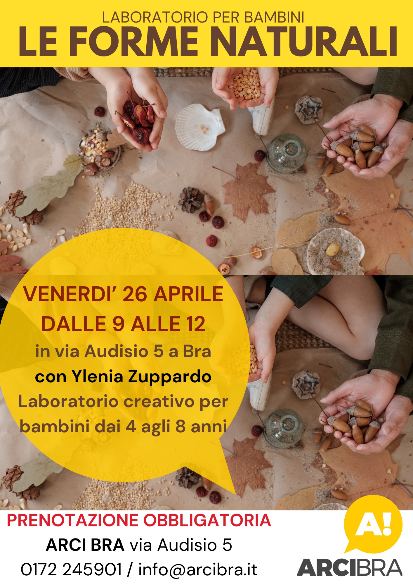 Laboratorio per bambini/e (4-8 anni) "Le Forme Naturali"