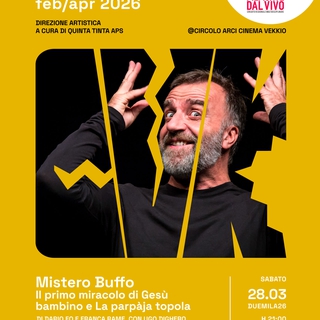 Spettacolo "Mistero Buffo: Il primo miracolo di Gesù bambino e La parpàja topola" con Ugo Dighero