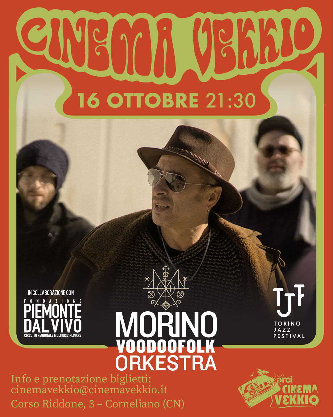 MORINO & VoodooFolk Orkestra! - In collaborazione con Fondazione Piemonte dal Vivo e Torino Jazz Festival Piemonte