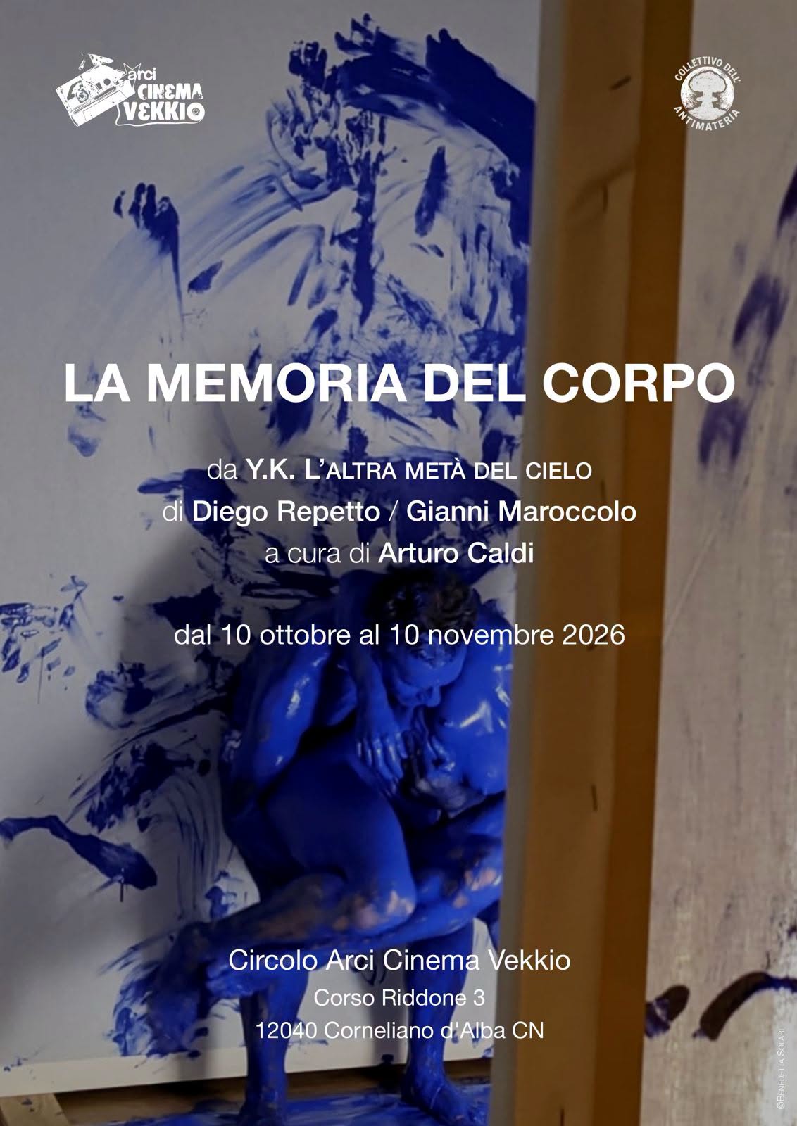 Mostra "LA MEMORIA DEL CORPO" di Diego Repetto | Dal 10 ottobre al Cinema Vekkio