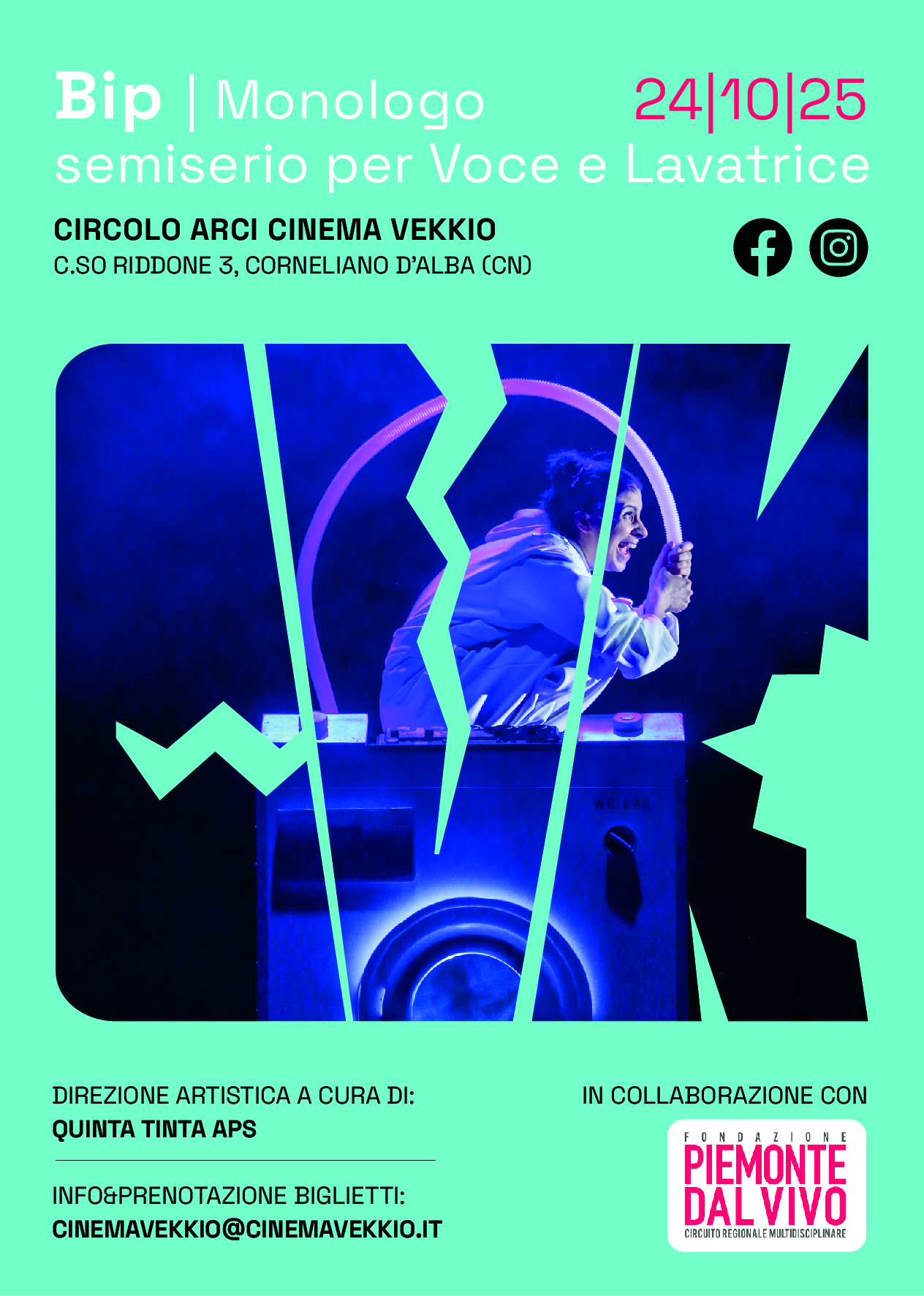 Spettacolo Teatrale "BIP - Monologo semiserio per Voce e Lavatrice"