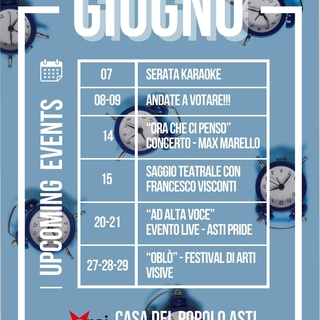 Eventi Giugno Casa del Popolo