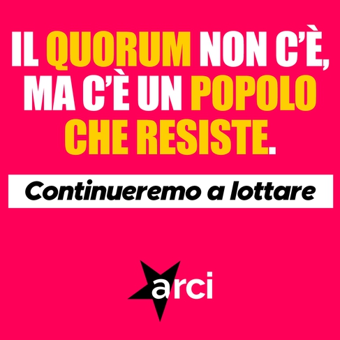Il quorum non c’è, ma c’è un popolo che resiste.