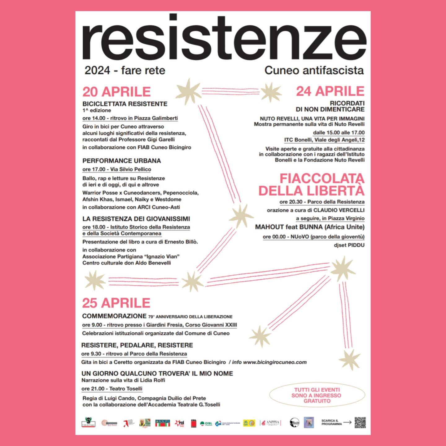 Resistenze Cuneo Antifascista - Fare Rete 20-24-25 Aprile