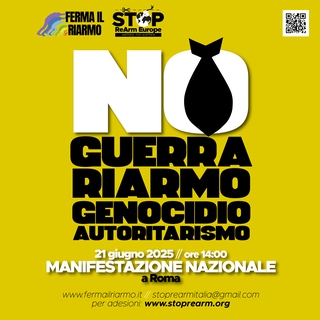 Manifestazione nazionale contro guerra, riarmo, genocidio, autoritarismo