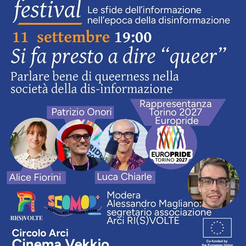 TALK "SI FA PRESTO A DIRE QUEER" - FATTO A PEZZI FESTIVAL 