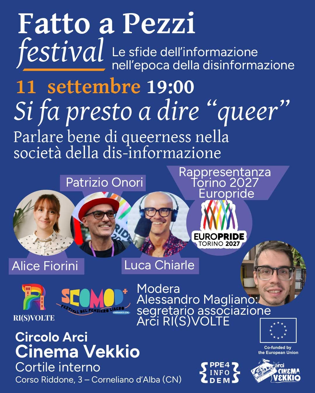 TALK "SI FA PRESTO A DIRE QUEER" - FATTO A PEZZI FESTIVAL 