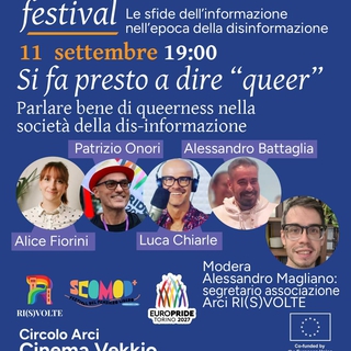 TALK "SI FA PRESTO A DIRE QUEER" - FATTO A PEZZI FESTIVAL 